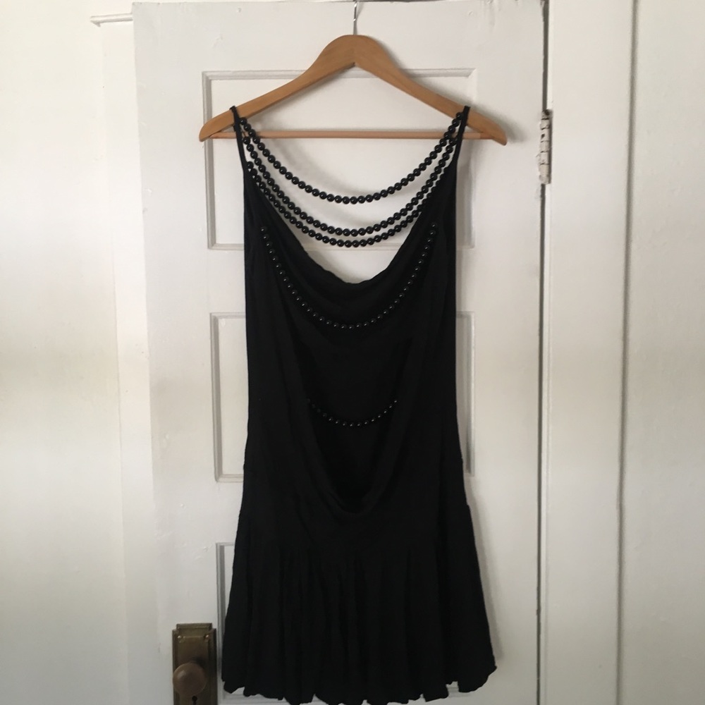 Miss Sixty Black Beaded Dress